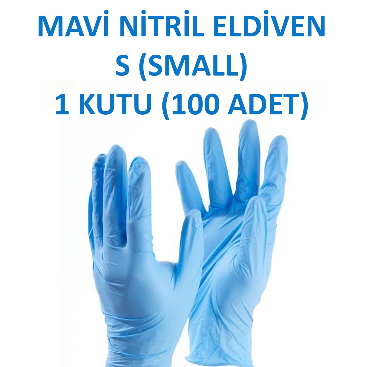 Blue Nitrile Handschoenen S Kleine Kleine Jongen Heeft-Pet (Box - 100 stuks) Haspet