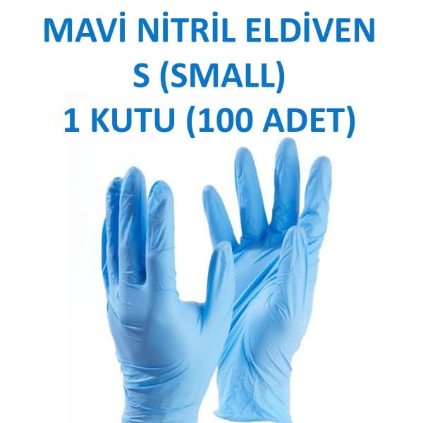 Blue Nitrile Handschoenen S Kleine Kleine Jongen Heeft-Pet (Box - 100 stuks) Haspet