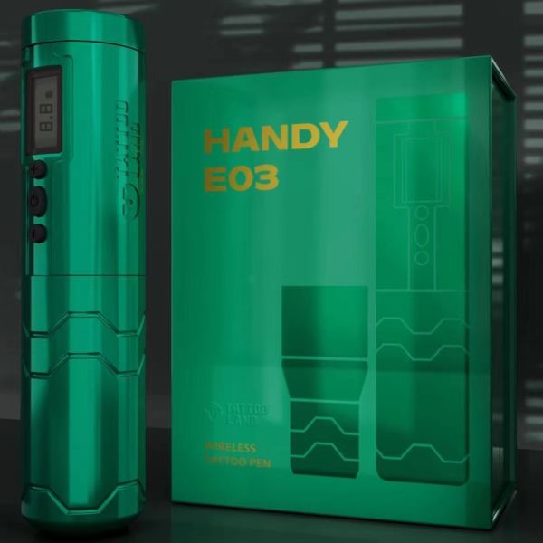 Tattoo Land Handy E03 Kablosuz Şarj Edilebilir Pilli Bataryalı Rotary Pen Dövme Makinesi 3,5mm Stroke
