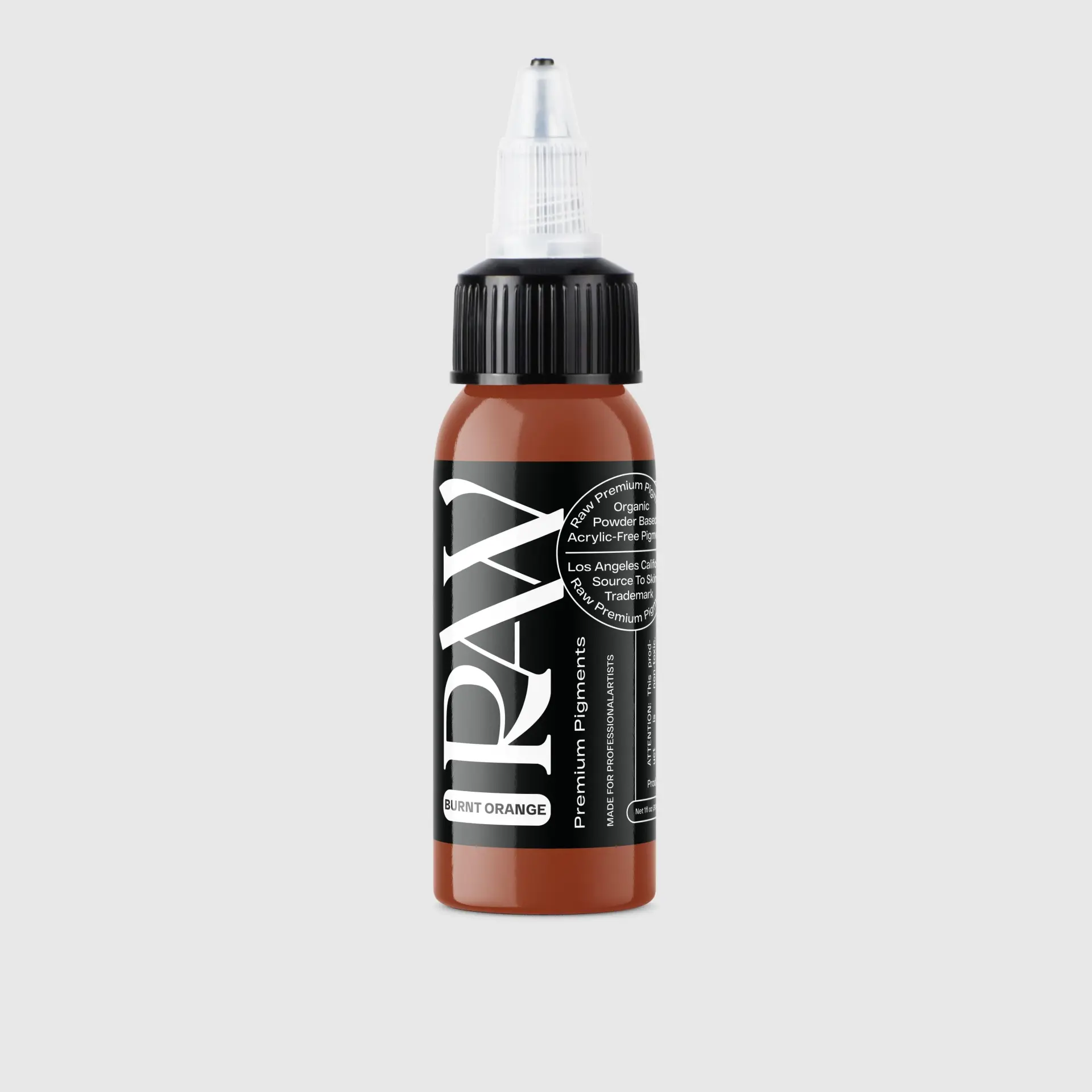 Raw Pigments Burnt Orange 1 oz 30 ml Koyu Turuncu Dövme Boyası