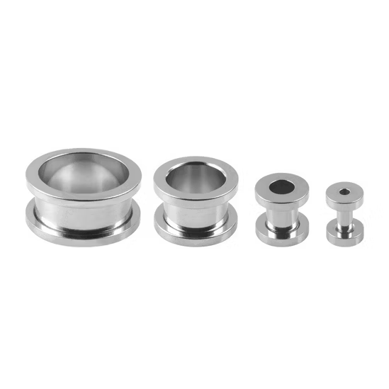 1 Adet Cerrahi Çelik Kulak Tüneli Piercing