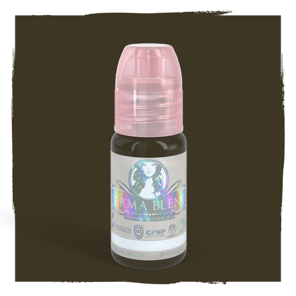 Perma Blend Wendy Brown 15ml 1/2 oz Soğuk Küllü Koyu Kahverengi Kaş Kalıcı Makyaj Boyası Permablend