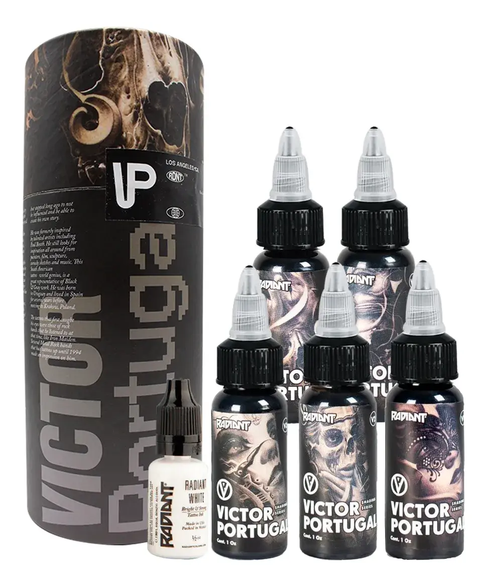Radiant Victor Portugal Collector's Ink Gölge Boya Seti 1 oz 30 ml Dövme Boyası