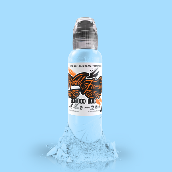 World Famous Tattoo Ink Fountain Blue 1/2 oz 15 ml Buz Mavi Dövme Boyası