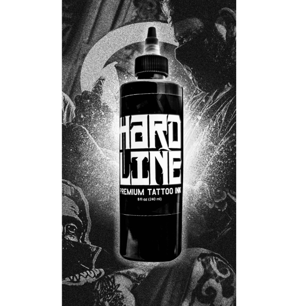 Dynamic x Big Meas Hard Line 8 oz 240 ml Siyah Kalın Çizgi, Dolgu ve Gölge Dövme Boyası