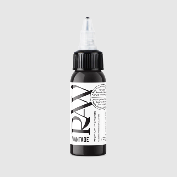 Raw Pigments Vantage Black 1 oz 30 ml Siyah Çizgi ve Dolgu Dövme Boyası