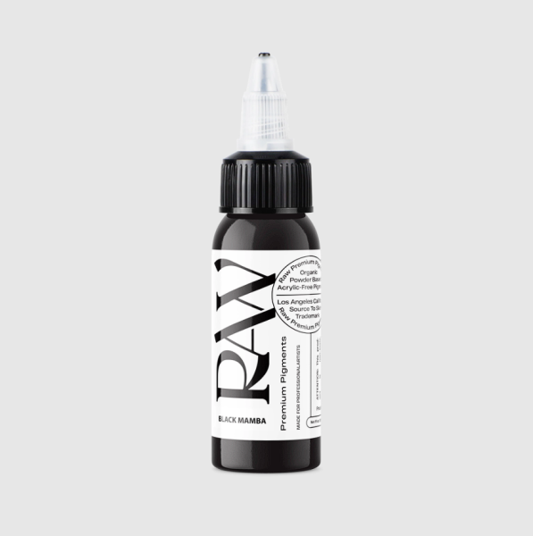 Raw Pigments Black Mamba 1 oz 30 ml Siyah Dolgu Dövme Boyası