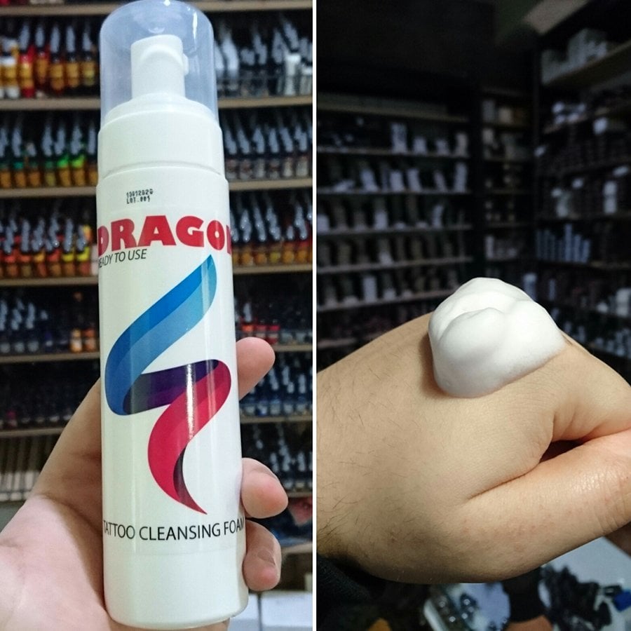 Dragon Tattoo Cleansing Foam 250 ml Dövme Temizleme Köpüğü - Green Soap - Yeşil Köpük