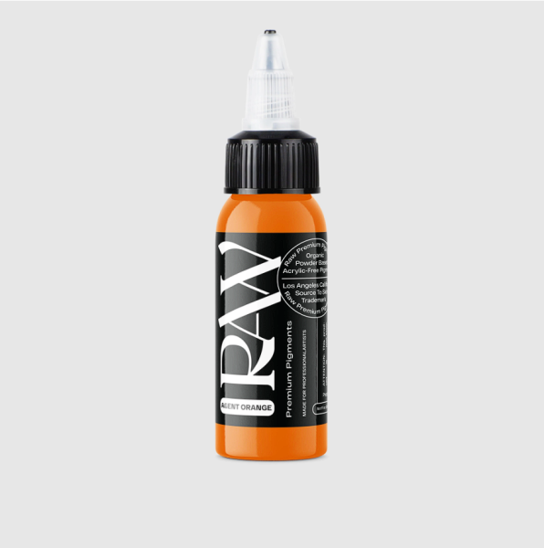 Raw Pigments Agent Orange 1 oz 30 ml Parlak Turuncu Dövme Boyası
