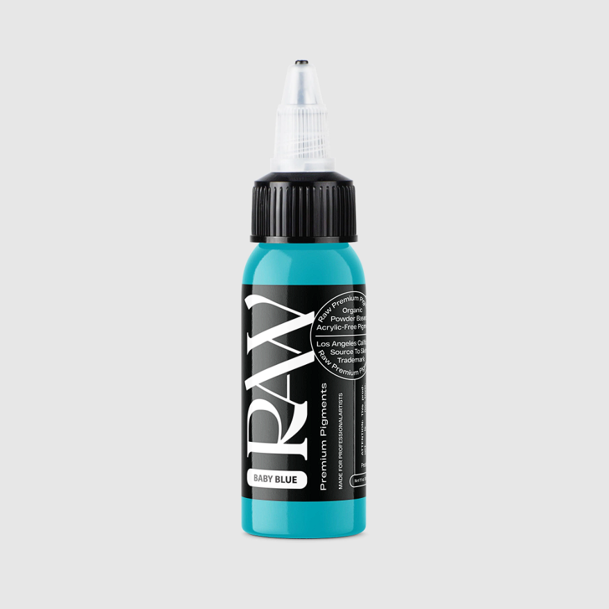 Raw Pigments Baby Blue 1 oz 30 ml Açık Mavi Dövme Boyası