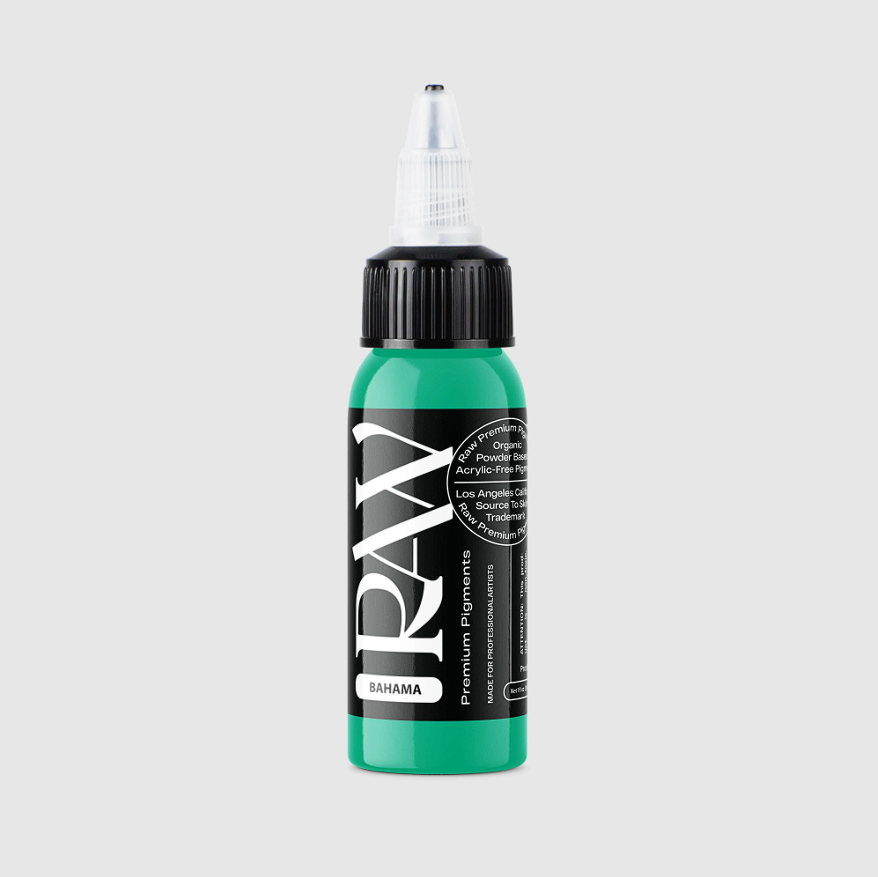 Raw Pigments Bahama 1 oz 30 ml Açık Mavi Dövme Boyası