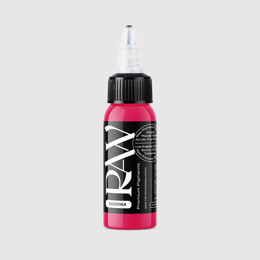 Raw Pigments Bazooka 1 oz 30 ml Parlak Pembe Dövme Boyası