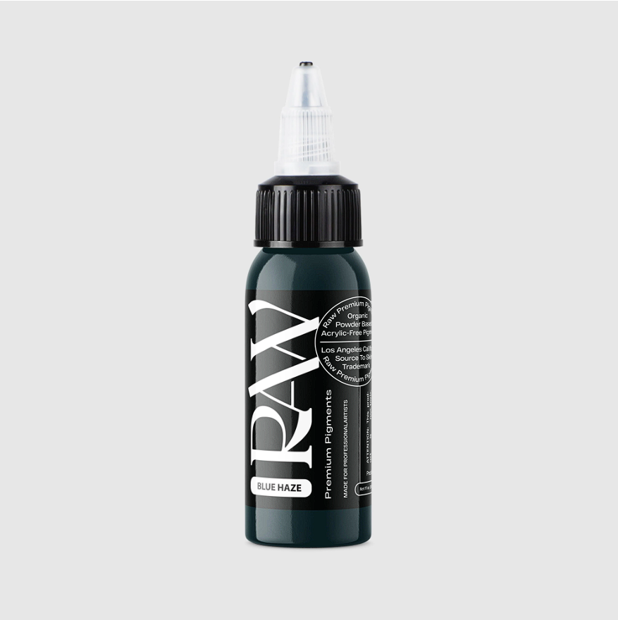 Raw Pigments Blue Haze 1 oz 30 ml Koyu Mavi Dövme Boyası