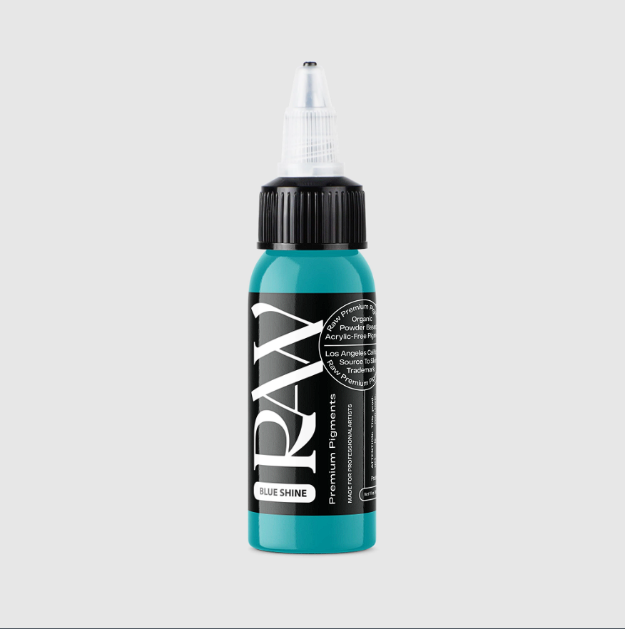 Raw Pigments Blue Shine 1 oz 30 ml Açık Mavi Dövme Boyası