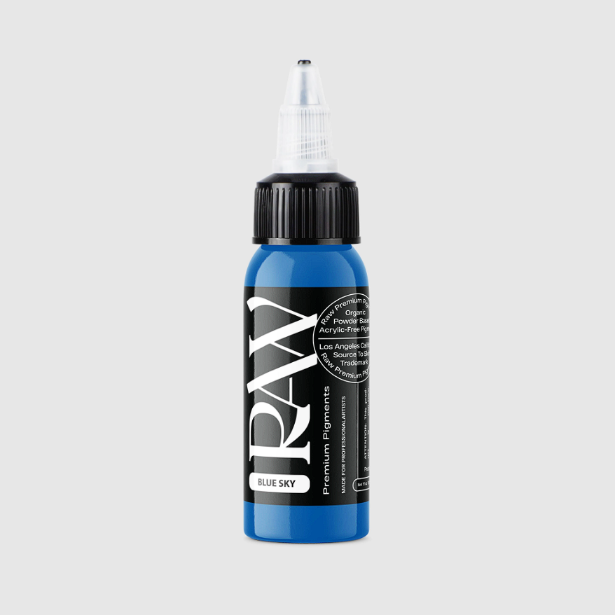 Raw Pigments Blue Sky 1 oz 30 ml Mavi Dövme Boyası