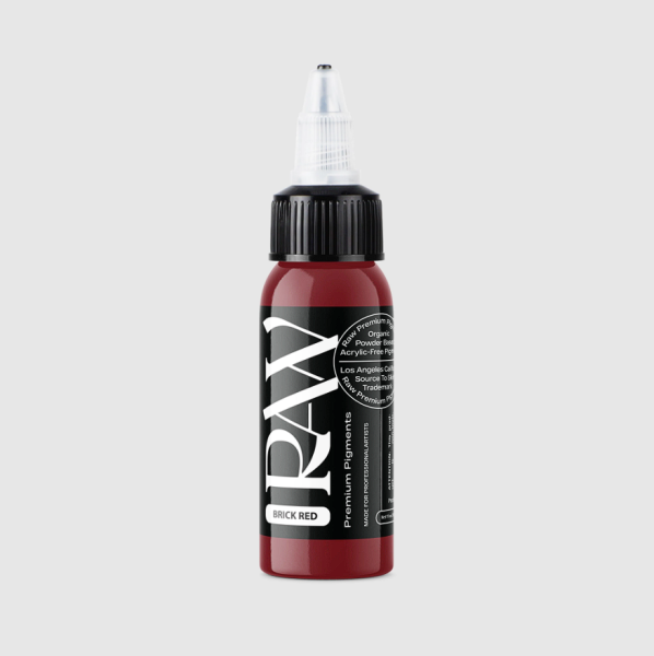 Raw Pigments Brick Red 1 oz 30 ml Koyu Kırmızı Dövme Boyası