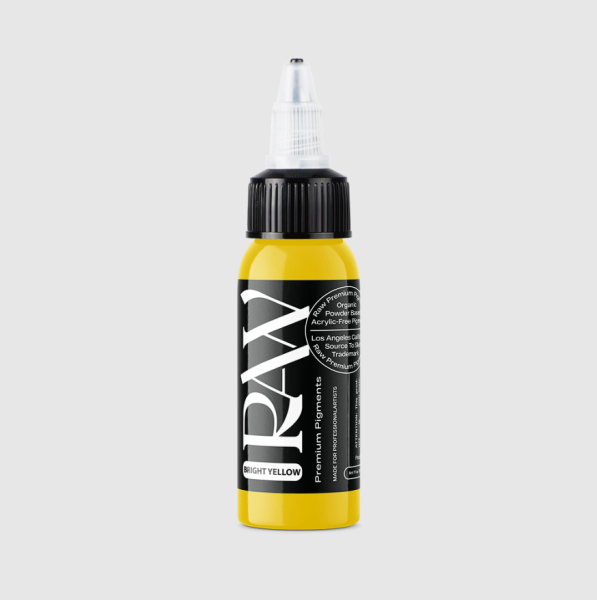 Raw Pigments Bright Yellow 1 oz 30 ml Parlak Sarı Dövme Boyası