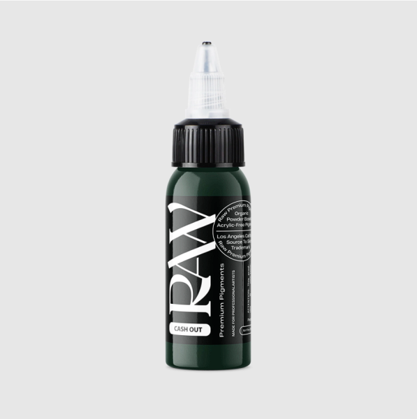 Raw Pigments Cash Out 1 oz 30 ml Koyu Yeşil Dövme Boyası