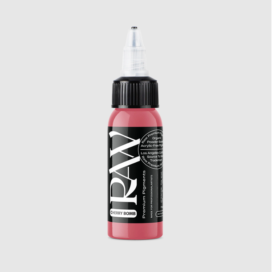 Raw Pigments Cherry Bomb 1 oz 30 ml Pembe Dövme Boyası