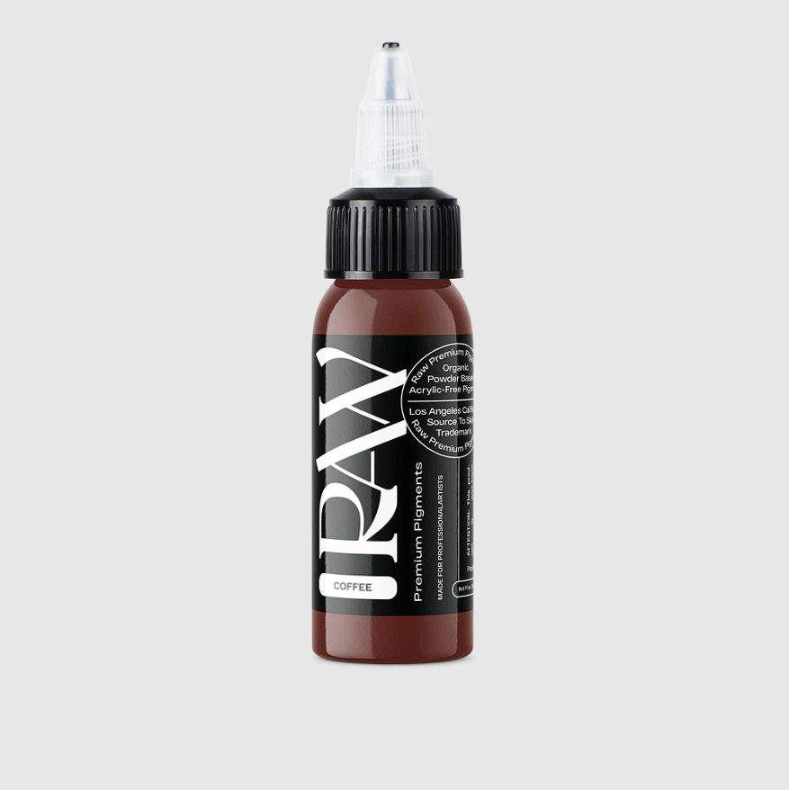 Raw Pigments Coffee 1 oz 30 ml Kahverengi Dövme Boyası