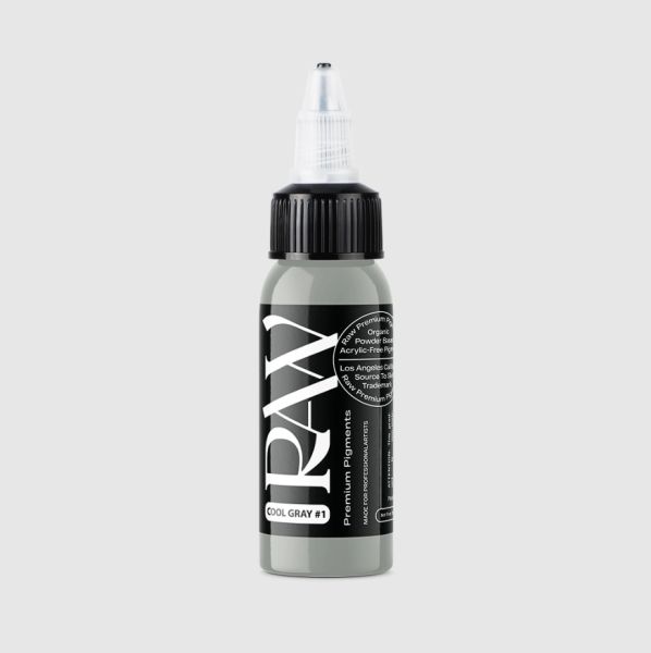 Raw Pigments Cool Grey#1 1 oz 30 ml Gri Dövme Boyası