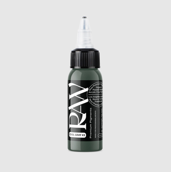 Raw Pigments Cool Grey#2 1 oz 30 ml Gri Dövme Boyası
