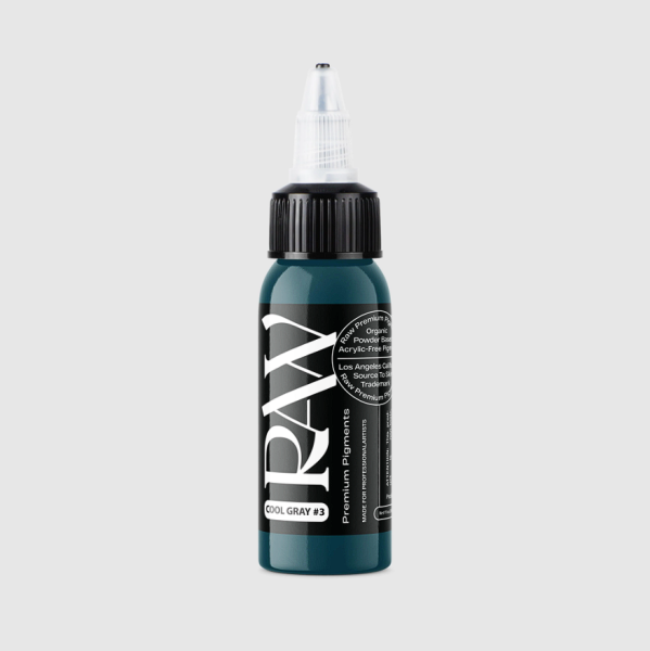 Raw Pigments Cool Grey#3 1 oz 30 ml Gri Dövme Boyası
