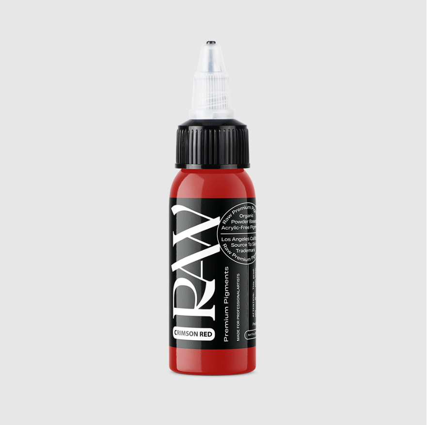 Raw Pigments Crimson Red 1 oz 30 ml Kırmızı Dövme Boyası