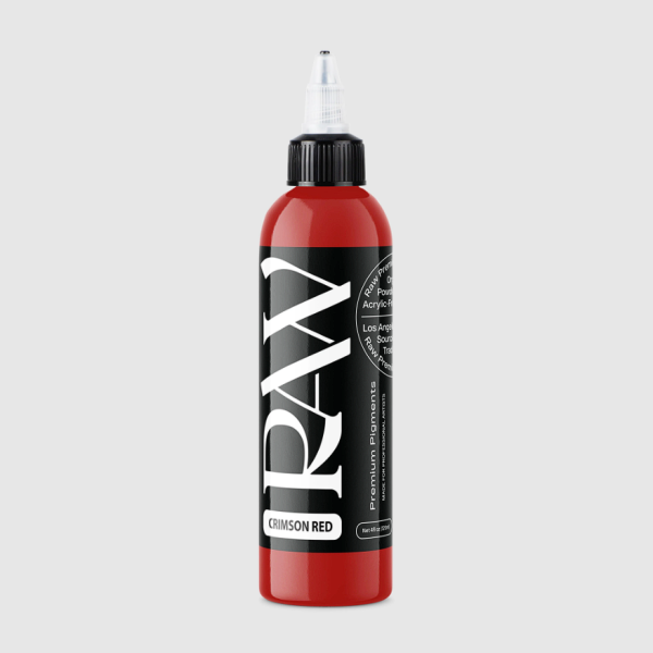 Raw Pigments Crimson Red 4 oz 120 ml Kırmızı Dövme Boyası