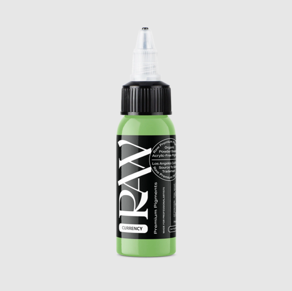 Raw Pigments Currency 1 oz 30 ml Açık Yeşil Dövme Boyası