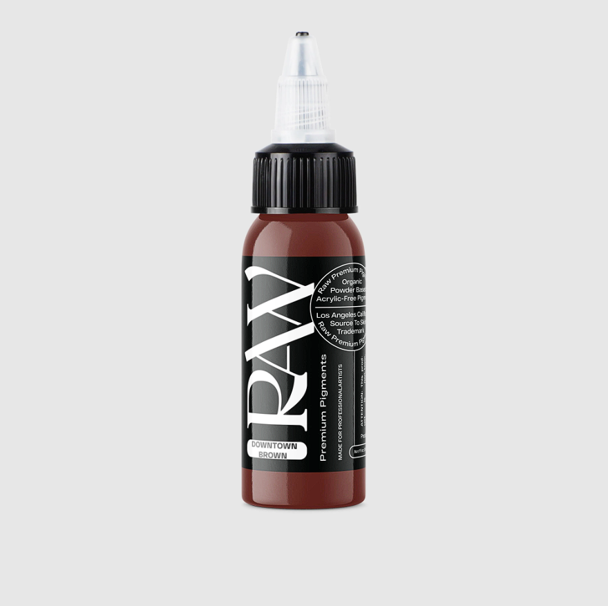 Raw Pigments Downtown Brown 1 oz 30 ml Açık Kahverengi Dövme Boyası