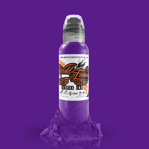Deep Purple Ink World Famous Amethyst 1 oz 30 ml of tattoo inks