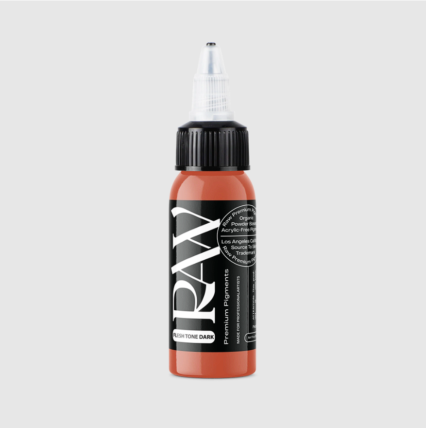 Raw Pigments Flesh Tone Dark 1 oz 30 ml Kahverengi Dövme Boyası