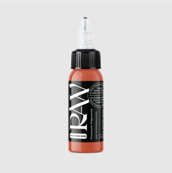 Raw Pigments Flesh Tone Dark 1 oz 30 ml Kahverengi Dövme Boyası