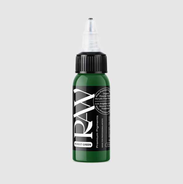 Raw Pigments Forest Green 1 oz 30 ml Koyu Yeşil Dövme Boyası