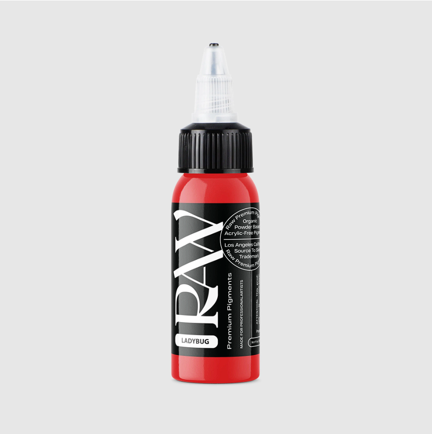 Raw Pigments Lady Bug 1 oz 30 ml Kırmızı Dövme Boyası
