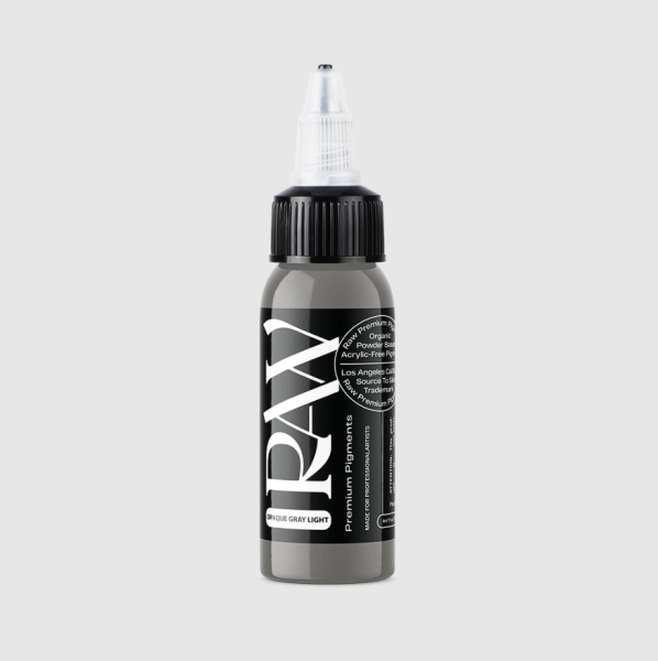 Raw Pigments Opaque Gray Light 1 oz 30 ml Açık Gri Dövme Boyası