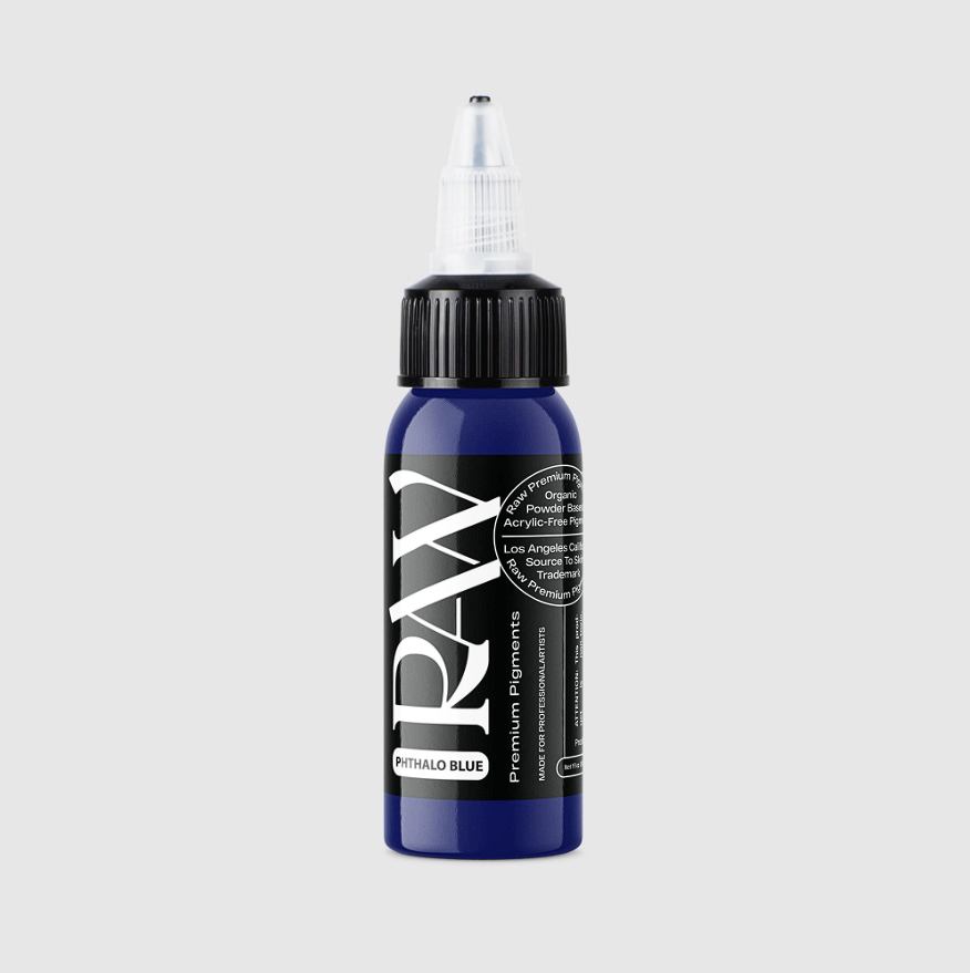 Raw Pigments Phthalo Blue 1 oz 30 ml Konsantre Mavi Dövme Boyası