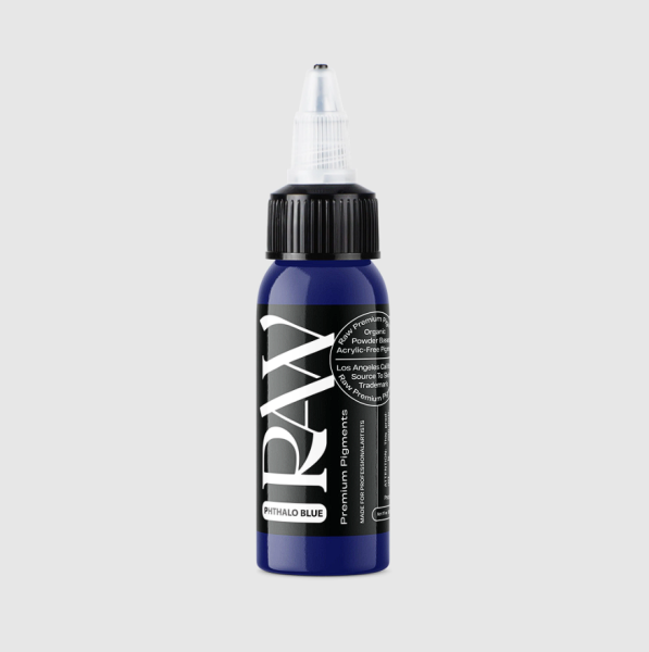 Raw Pigments Phthalo Blue 1 oz 30 ml Konsantre Mavi Dövme Boyası