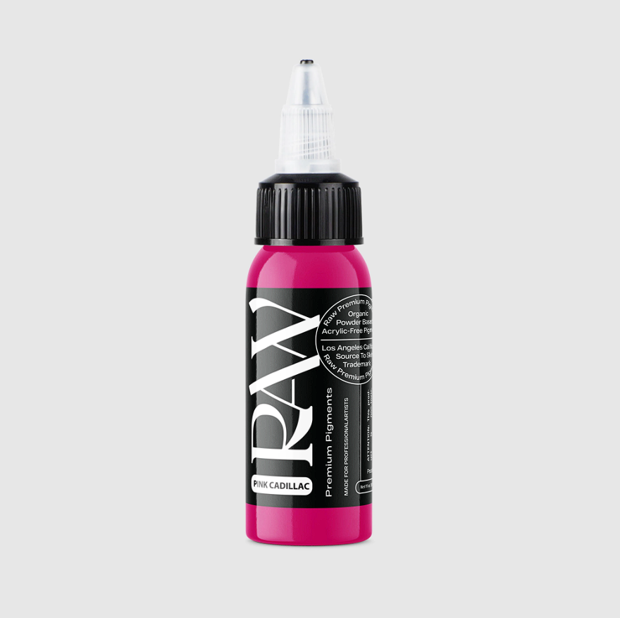 Raw Pigments Pink Cadillac 1 oz 30 ml Pembe Dövme Boyası