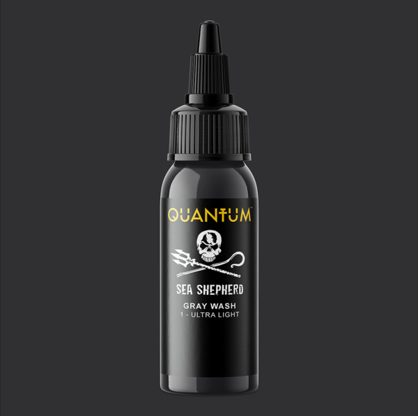 Quantum Sea Shepherd 1 Ultra Light Gray Wash En Açık Ton Gölge Boyası 4 oz 120 ml Dövme Boyası