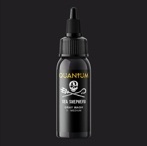 Quantum Sea Shepherd 3 Medium Gray Wash Orta Ton Gölge Boyası 4 oz 120 ml Dövme Boyası