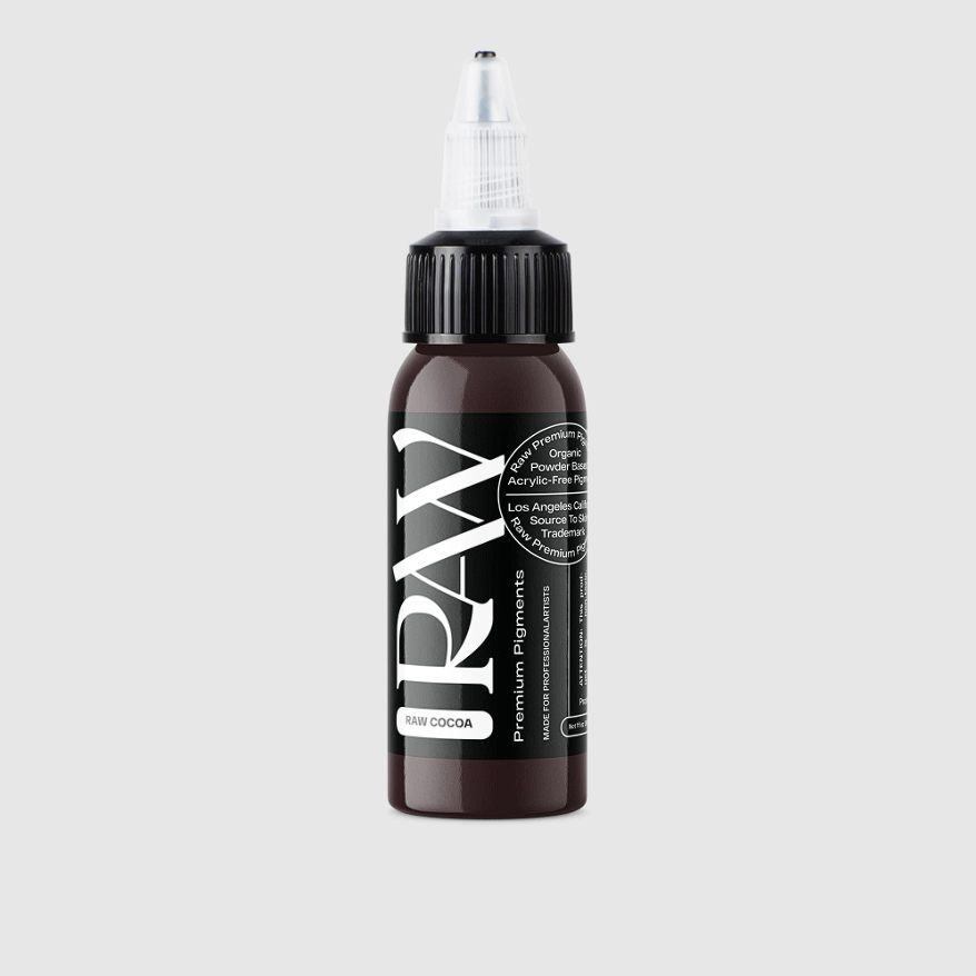 Raw Pigments Cocoa 1 oz 30 ml Koyu Kahverengi Dövme Boyası