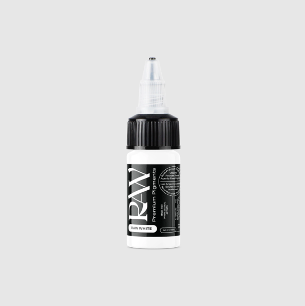Raw Pigments White 1/2 oz 15 ml Beyaz Dövme Boyası