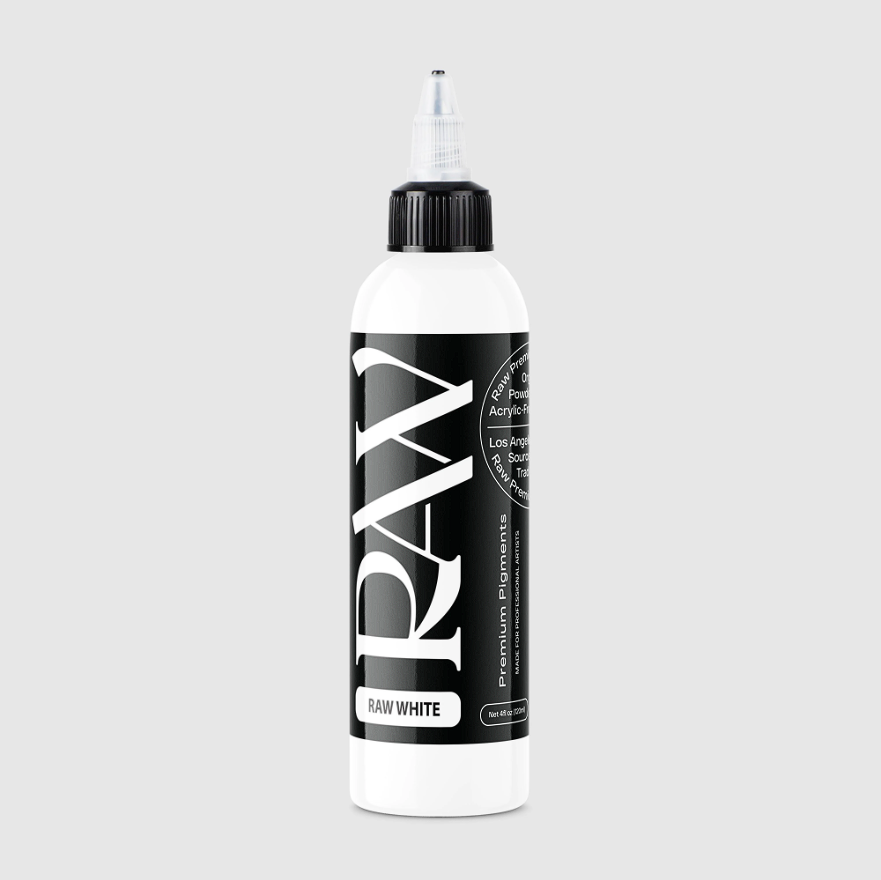 Raw Pigments White 4 oz 120 ml Beyaz Dövme Boyası