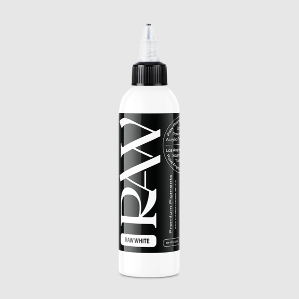 Raw Pigments White 4 oz 120 ml Beyaz Dövme Boyası