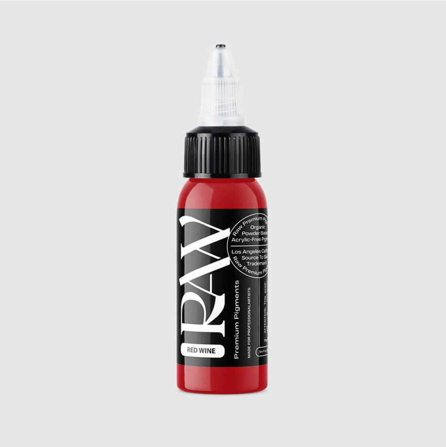 Raw Pigments Red Wine 1 oz 30 ml Kırmızı Dövme Boyası
