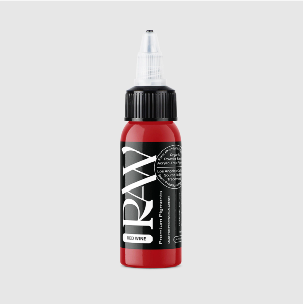 Raw Pigments Red Wine 1 oz 30 ml Kırmızı Dövme Boyası