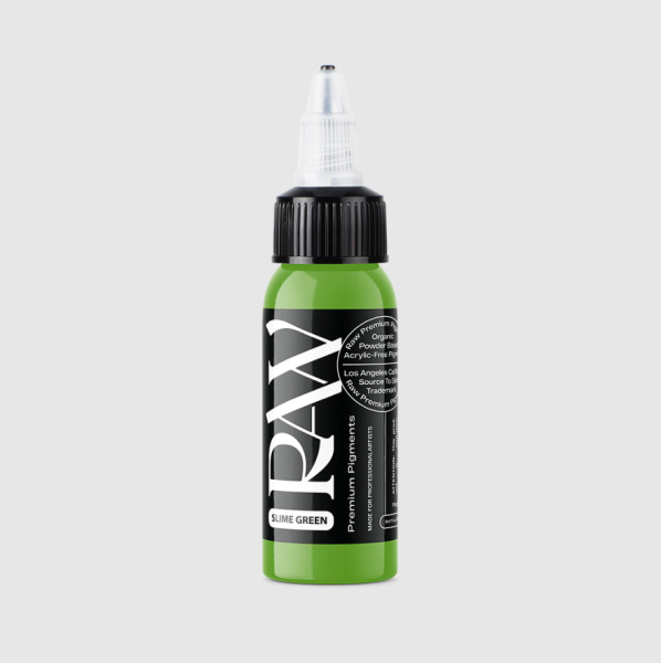Raw Pigments Slime Green 1 oz 30 ml Yeşil Dövme Boyası