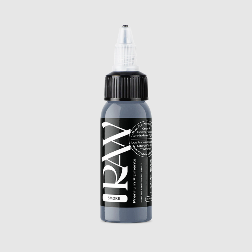 Raw Pigments Smoke 1 oz 30 ml Gri Dövme Boyası